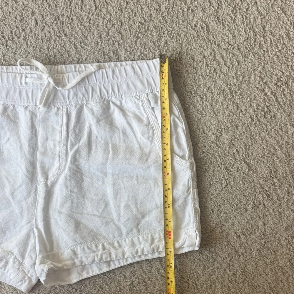 James Perse White 100% Cotton Drawstring Shorts - Women’s Size 8 / 3